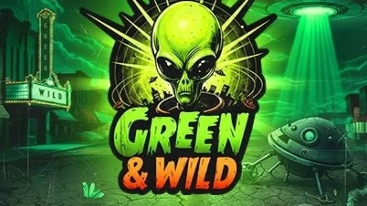 Pemandangan hutan rimbun dalam slot Green & Wild